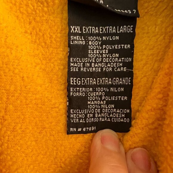 Vintage 90s UCLA BRUINS‎ PUFFER Starter Jacket Size XL Blue Gold Rare - Picture 6 of 12